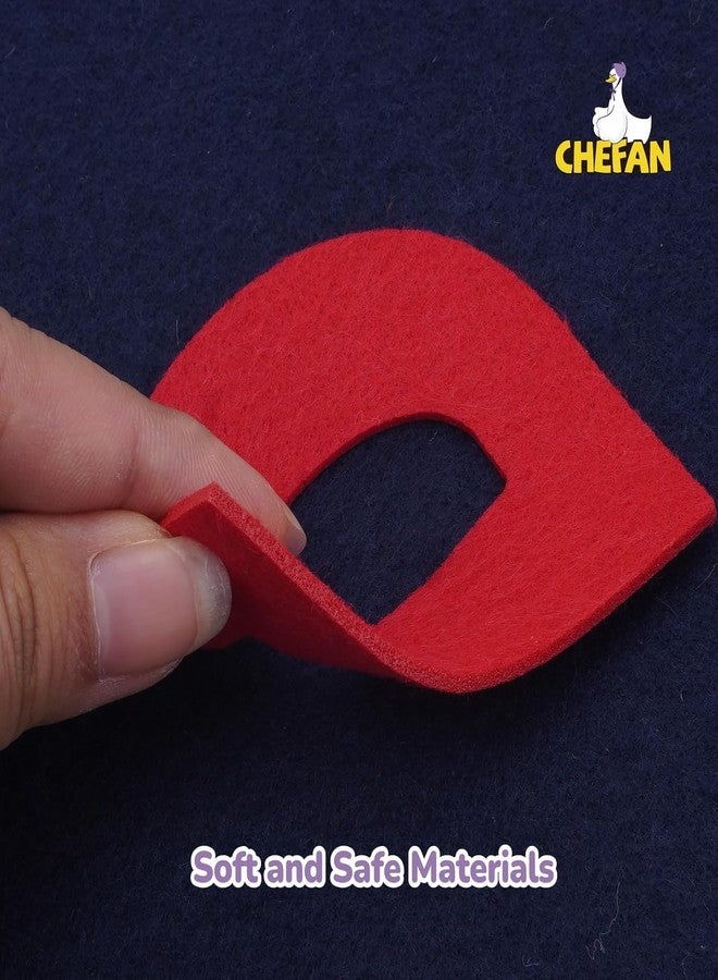 CHEFAN Felt Letters Alphabet for Kids, Precut Story Pieces, 104 ABC Upper & Lowercase Letters for Preschool & Homeschool Learning(2 Sets of Upper&Lowercase Letters) - Image 4